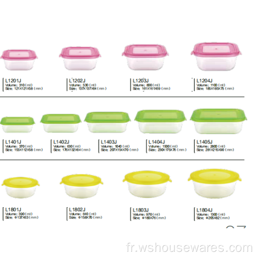 Aliments de verre réutilisables